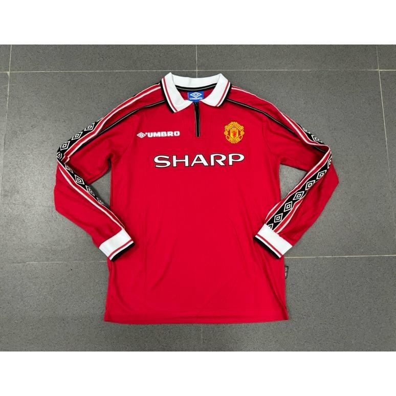 (LONG SLEEVE) JERSEY RETRO MU HOME 1999 TREBLE WINNER IMPORT