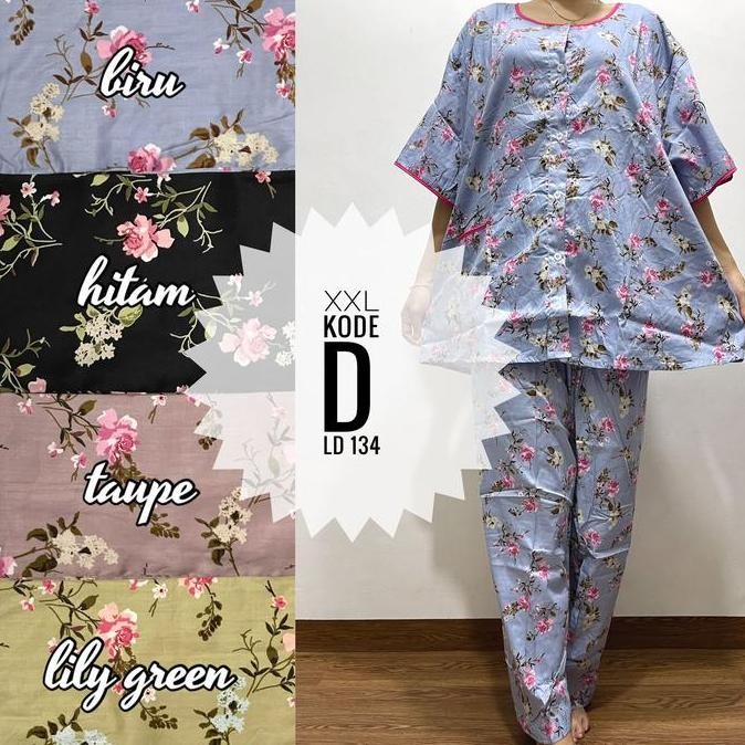 Piyama Pajamas Cp Katun Jepang Xxl Katun Sabata Busui Bumil