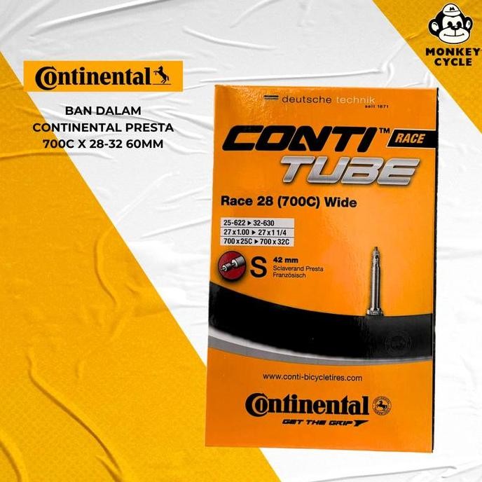 Promo Jual Continental Ban Dalam Continental Presta 700c x 28-32 60mm COD