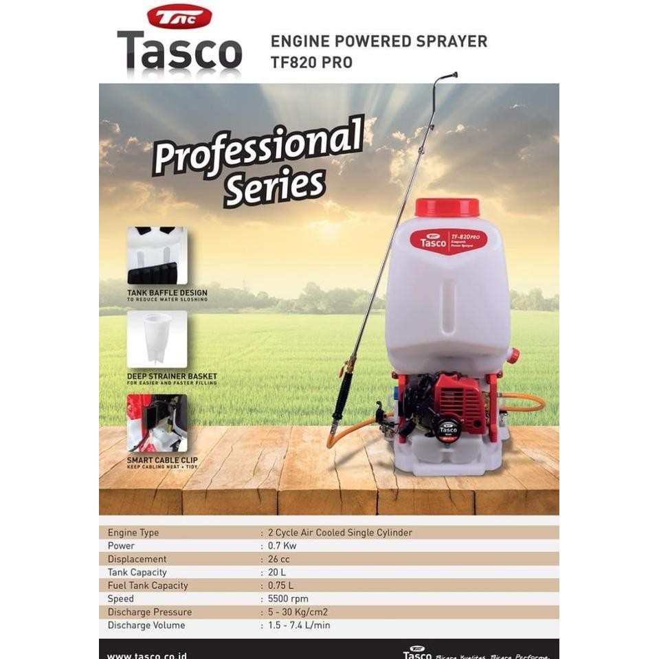 Sprayer Tasco Tf 820 Pro / Mesin Semprot Hama Tasco Tf 820 Pro