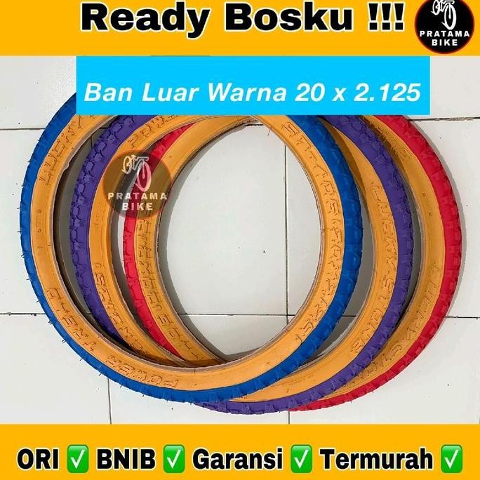 Promo Ban Luar Sepeda BMX 20x2125 / 20x2.125 Lucky Stone Warna COD
