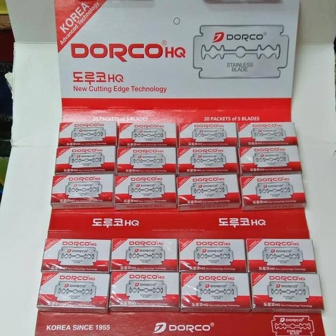 TERMURAH - SILET DORCO,PISAU CUKUR ISI 20 BOX