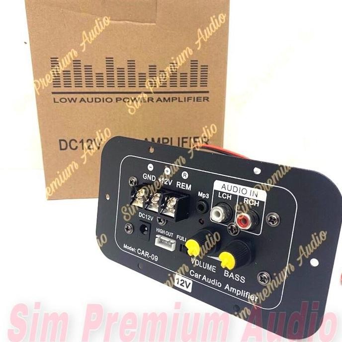 BEBAS ONGKIR - Power Kit Mesin Car09 Mini 12 Volt Basstube Subwoofer Mobil Car09 BARU