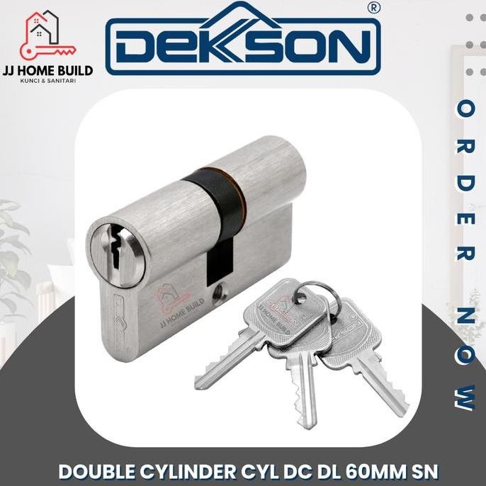Terbaik Silinder Cylinder Dekson 60 Mm Anak Kunci 3 Kuningan 100% Ori
