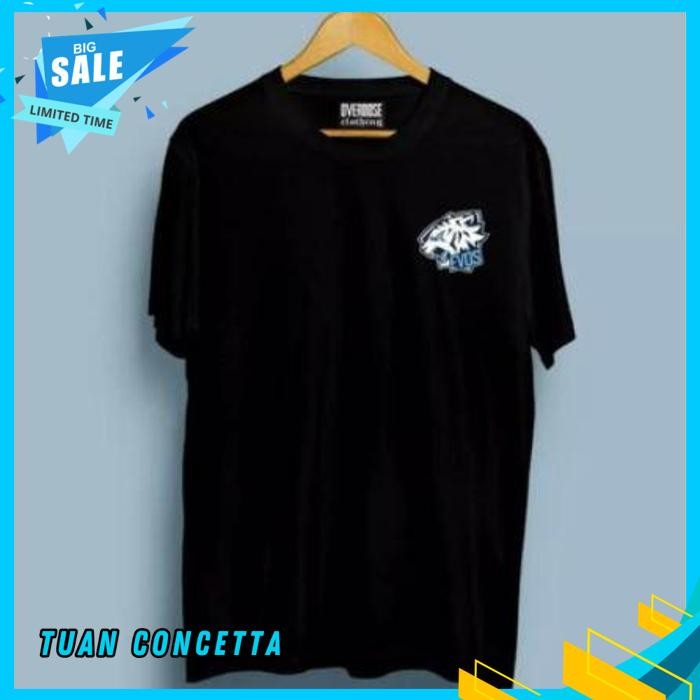 KAOS TSHIRT BAJU OBRAL MURAH COMBED 30S DISTRO LOGO KECIL EVOS ESPORTS GAMING GAME PRO GAMER PLAYER 