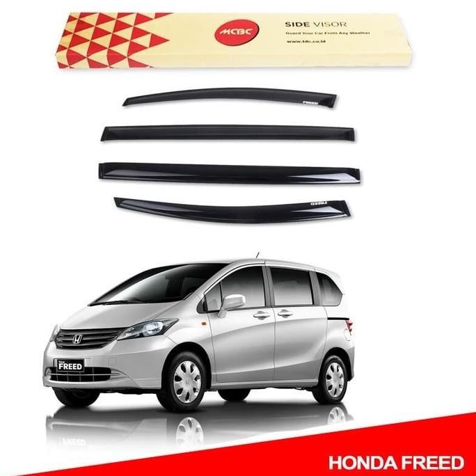TERBARU - Talang Air Mobil Slim Honda Freed New Brio 2011 2018 Original MCBC Warna Diamod Black Car 