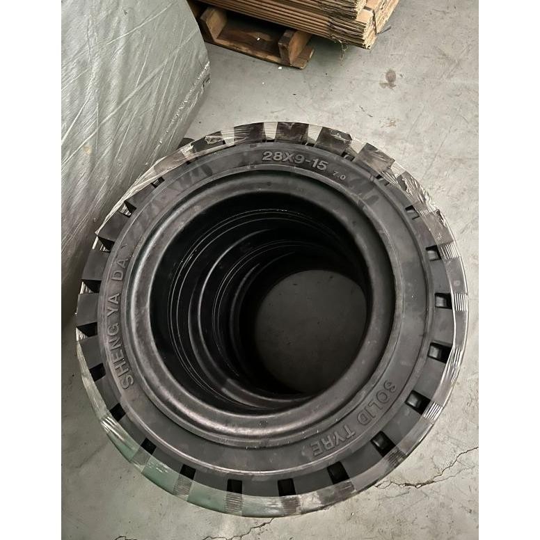 NEW Ban Solid/ Ban  Mati Forklift  28x9-15    28*9-15 Harga  promo baru