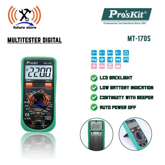 NEW - PROSKIT MT-1705 MULTITESTER - AVOMETER ORIGINAL
