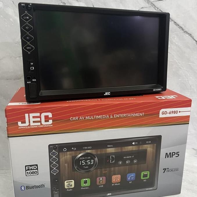 PROMO - Headunit Deckless JEC bonus kamera mundur double din tv mobil