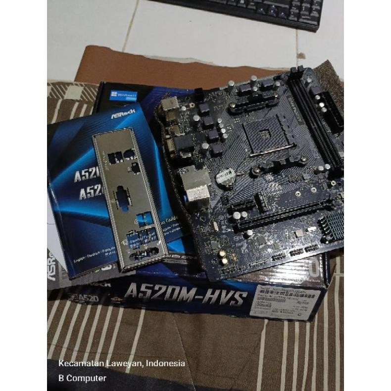 NEW A520m + Ryzen 5 5600g ram 8gb + ssd m2 128gb