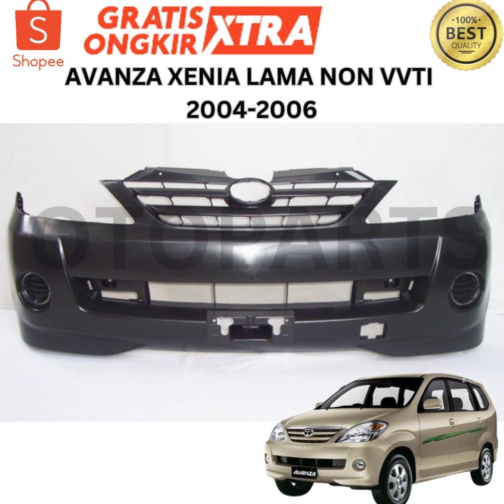 BUMPER BEMPER DEPAN AVANZA XENIA LAMA NON VVTI 2004 2005 2006 TIPE G E LI M BARU IMPORT OEM PNP ORI