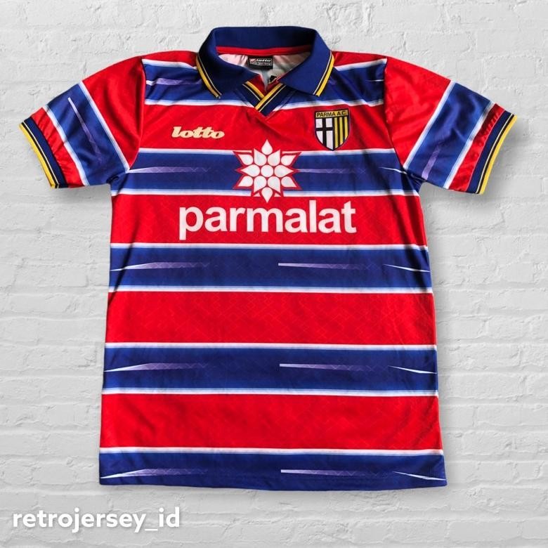 Jersey Retro Parma 98/99 home GK Merah Classic Vintage
