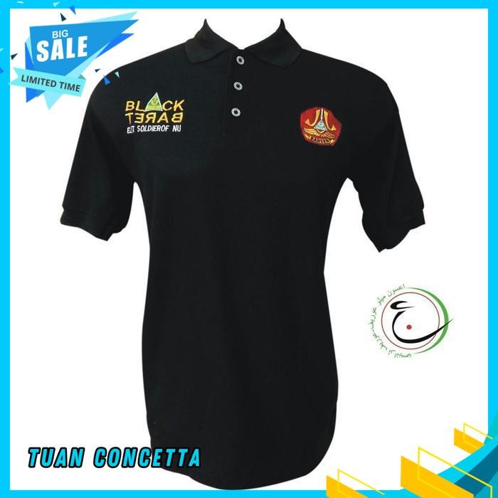 KAOS POLO SHIRT BAJU KERAH DISTRO BANSER NU NAHDLATUL ULAMA BBC POLOS CUSTOM INDONESIA ISLAM ORMAS T