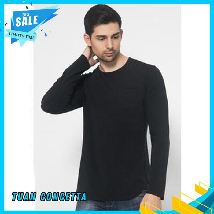 KAOS TSHIRT BAJU OBRAL MURAH T SHIRT DISTRO HITAM 20S LENGAN PANJANG OBLONG POLOS CUSTOM INDONESIA P