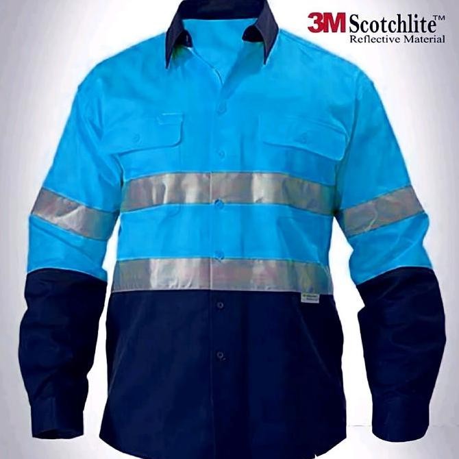 Baju Wearpack Kerja Safety Proyek Tambang HSE K3 Hifiz Skotlet Reflector Teknisi Workwear jaket safe