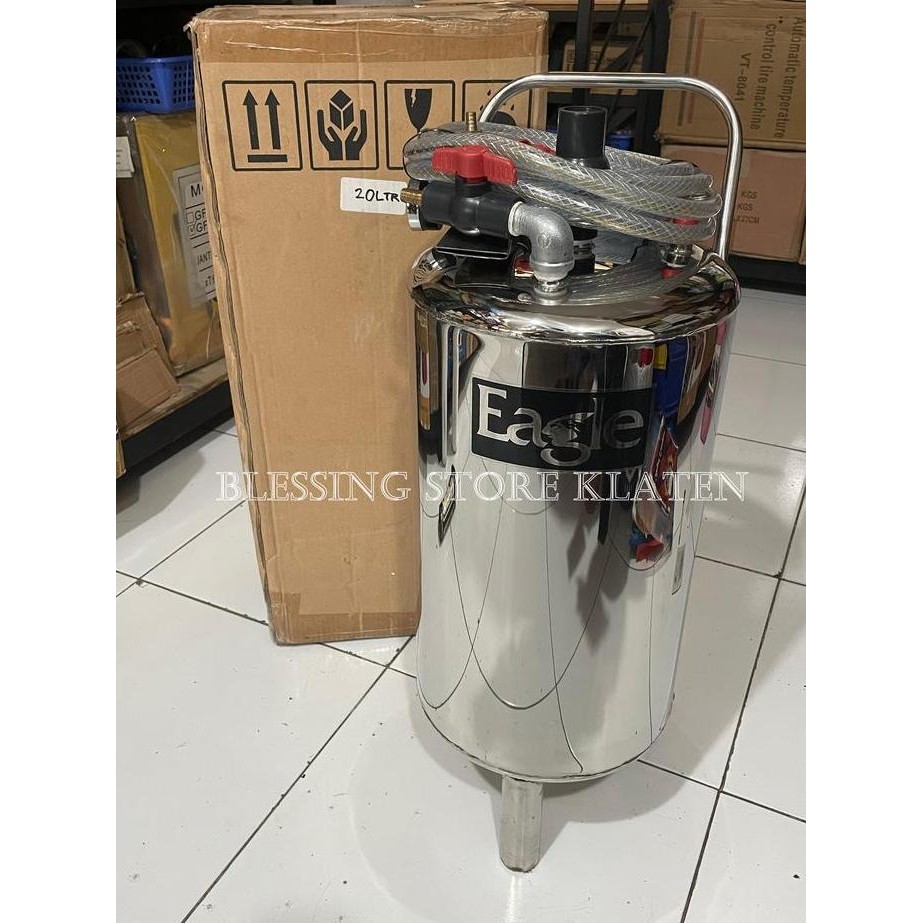 $$$$] TABUNG SNOW WASH 20liter / TABUNG SALJU STAINLESS STEEL 20Lt