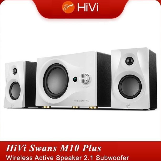Hivi Swan M10 Plus 2.1 Active Powered Multimedia Speaker Bluetooth Subwoofer Bass Original