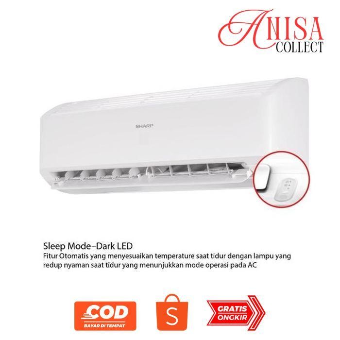 Gratis Ongkir Xtra Ybw-2429 Sharp Air Conditioner - Garuda Series Basic 0,5 Pk , Super Jet Mode 360 