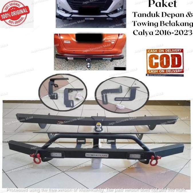 TANDUK TOWING DEPAN BELAKANG PELINDUNG BEMPER MOBIL CALYA 2016-2023
