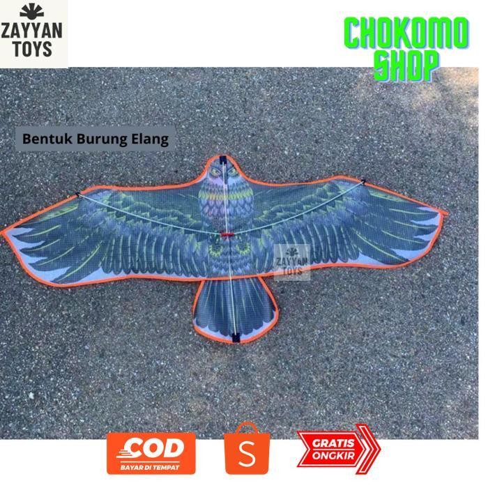 fsd-34 Layangan Bentuk Burung Elang - Layang 1 Pc Motif Olahraga Outdoor 1.1m Dengan Tali 30m Besar 