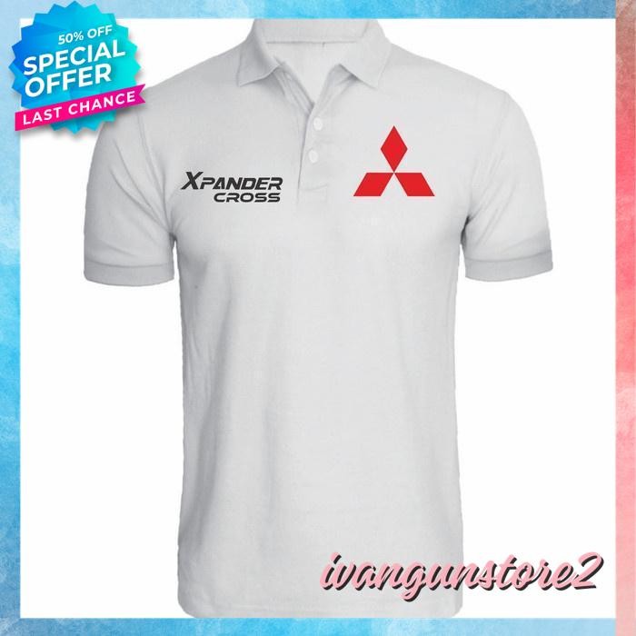 BAHAN BERKUALITAS TINGGI KAOS POLO SHIRT TSHIRT BAJU KERAH DISTRO MITSUBISHI XPANDER CROSS OTOMOTIF 