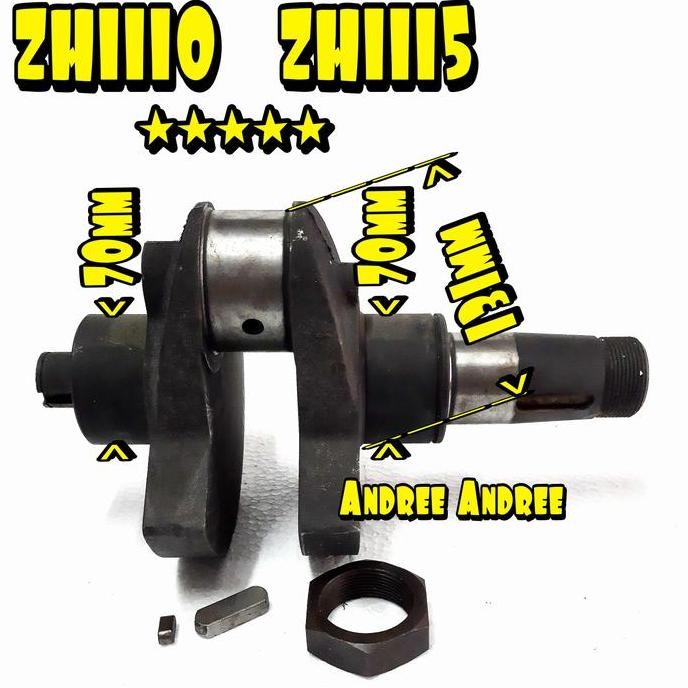 NEW ZH-1115 Crankshaft Crank Shaft Kur Kruk As Ziang Hong ZH1115 ZH 1115