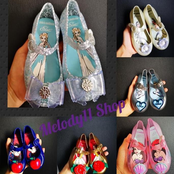 Sepatu Anak Mini Melissa Disney Princess/Jelly Shoe Minimelissa Elsa