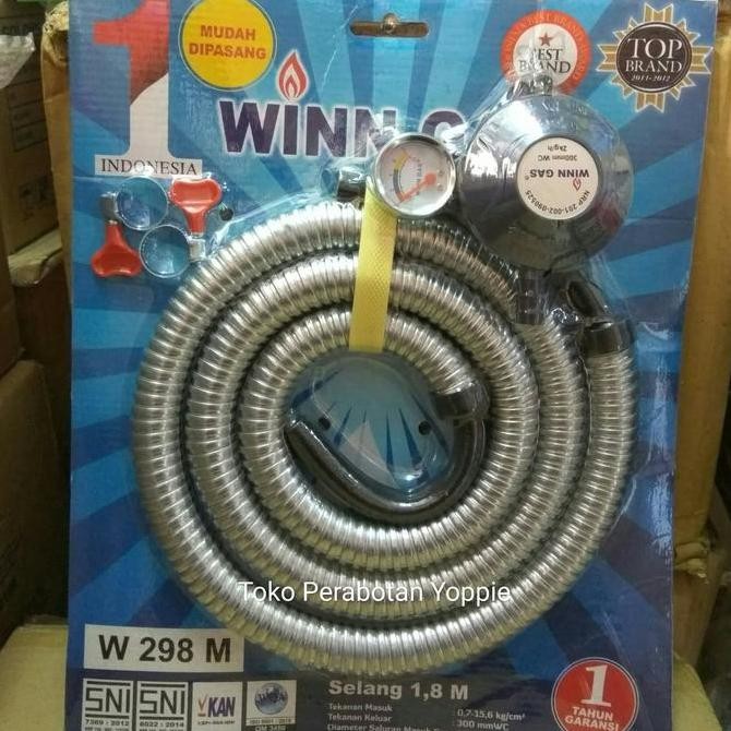 Terbaik Regulator Selang Winn Gas / Regulator Winn Gas / Regulator Kompor Gas 100% Ori