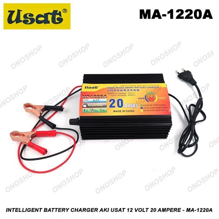 Intelligent Battery Charger - Charger Aki Usat 12 Volt 20 Ampere - Ma-1220 Original Dan Terpercaya