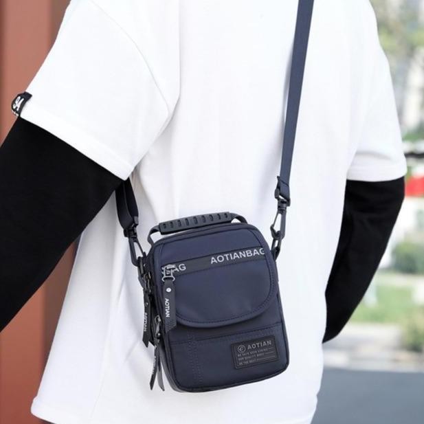 New Tas Selempang Hp Multifungsi Waistbag Tas Pria Pinggang Aotian Bnj125