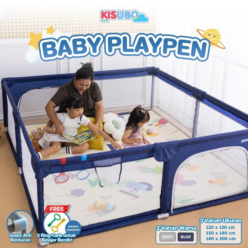 KISUBO Playpen Pagar Pengaman Bayi Tempat Bermain Anak Pagar Mainan Anak Pagar Bayi Kolam  Bermain