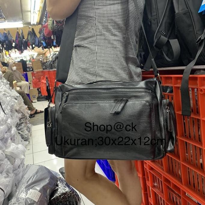 Tas Selempang Minimalis Tas Selempang Tas Tenteng Kulit Pria Wanita 8002 Tascowok