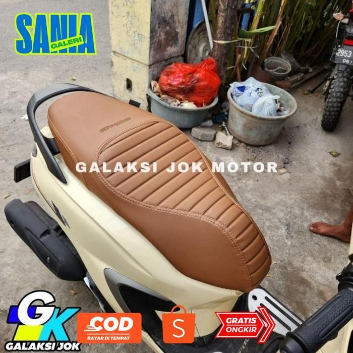 se-7 Promo Spesial!! ZX41 Cover Jok Motor Honda Stylo 160 Tinggal Pasang Model Caferacer Termurah Vi