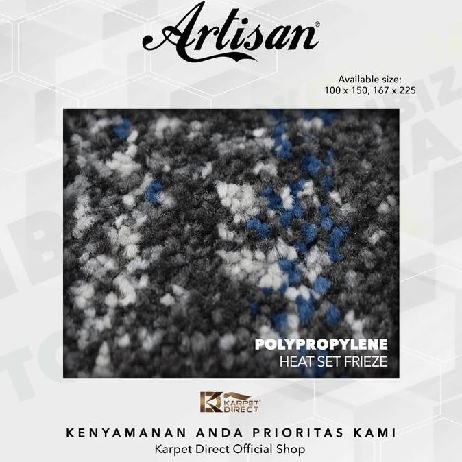 [Karpet Direct] Ibiza Karpet (Biru) 167X225 Cm- Kode 45-4597