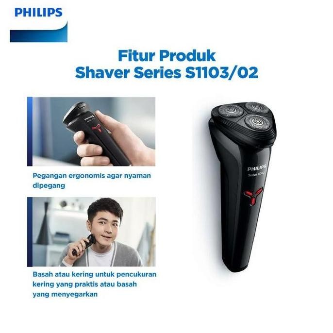 Philips Shaver S1103 Wet & Dry Series 1000 S1103/02 S 1103