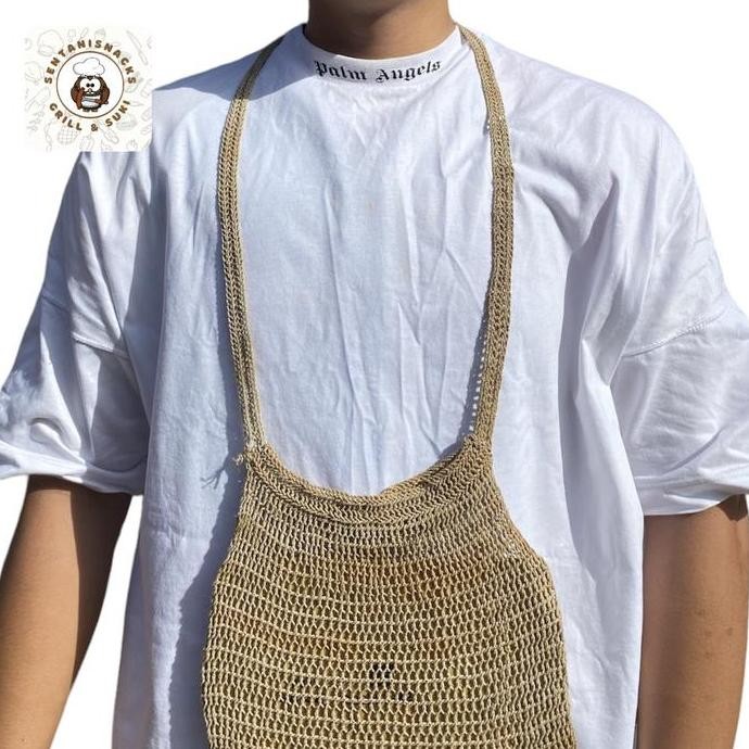 TAS NOKEN ASLI PAPUA 100% KULIT KAYU DAN RAPIH UKURAN S ORIGINAL DAN TERPERCAYA