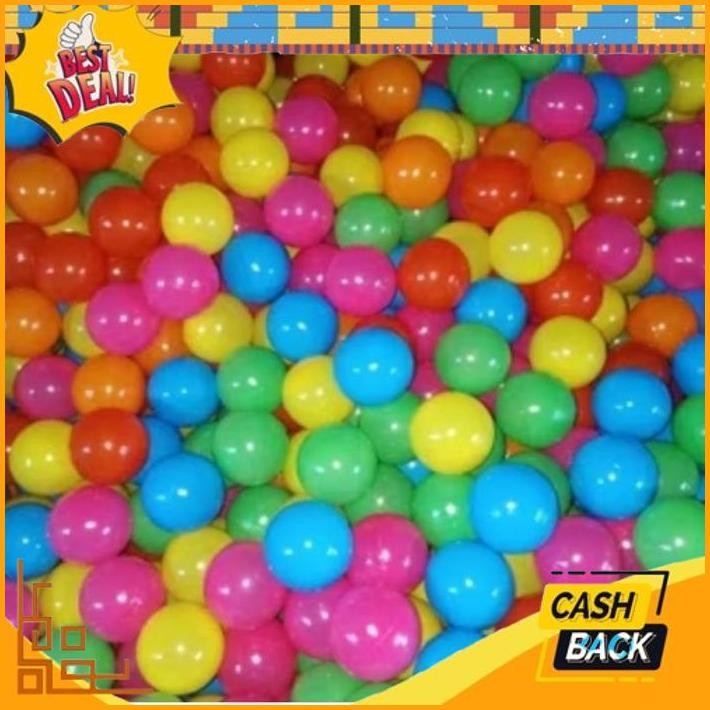 Smile Today 100 Pcs Bola Mandi Anak Bola Jaring Warna Warni