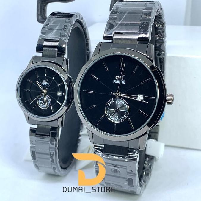 JAM TANGAN COUPLE MIRETE ORIGINAL WATERPROOF FREE BOX TEB