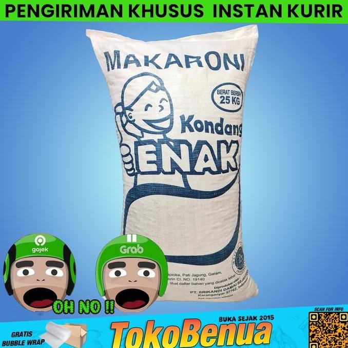 Promo Makaroni mentah bantet kondang enak 25 kg khusus Gojek Instan COD