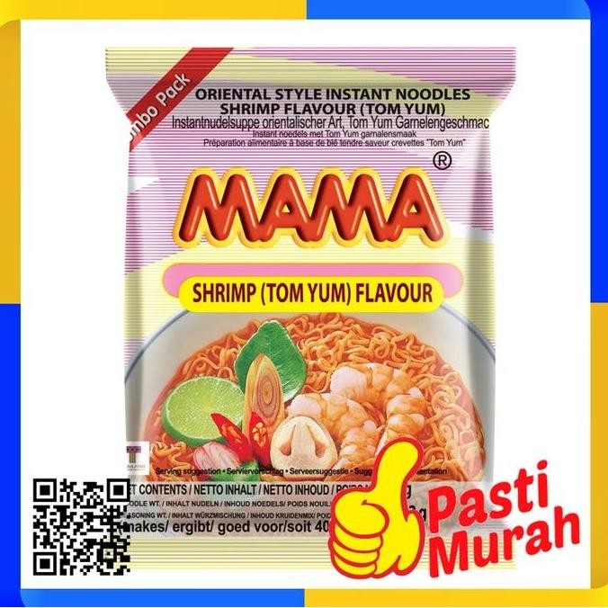 New MAMA SHRIMP TOM YUM MIE TOM YAM FLAVOUR 90 GM TOMYUM INSTAN NOODLES