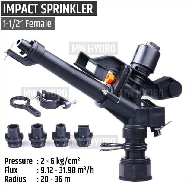 *****] Impact / Impulse Sprinkler, Big Rain Gun, 1-1/2" / 1.5 inch