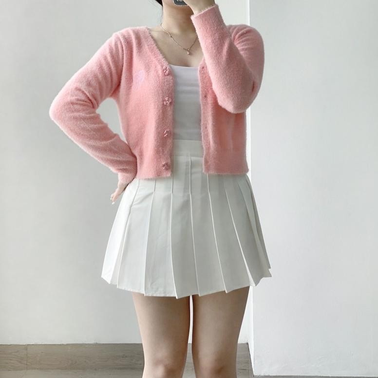 alter.cloth - SIRRIA CARDI | Atasan Wanita Lengan Panjang Atasan Top Korea Kardigan Bulu Import Prem