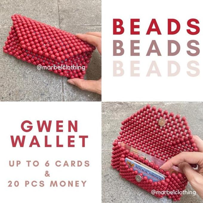 Gwen Wallet / Dompet Panjang Manik Manik / Dompet Beads TEB
