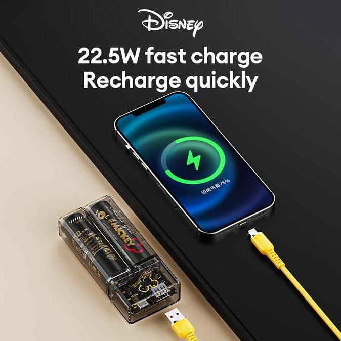 THINKPLUS X DISNEY D01 SET MINI POWER BANK FAST CHARGING DUAL-PORT POWERBANK 10000MAH