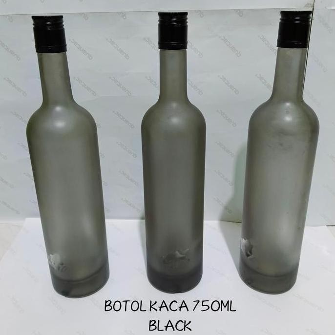 (Expert) Botol kaca 750ml botol kaca hitam botol kaca frosted