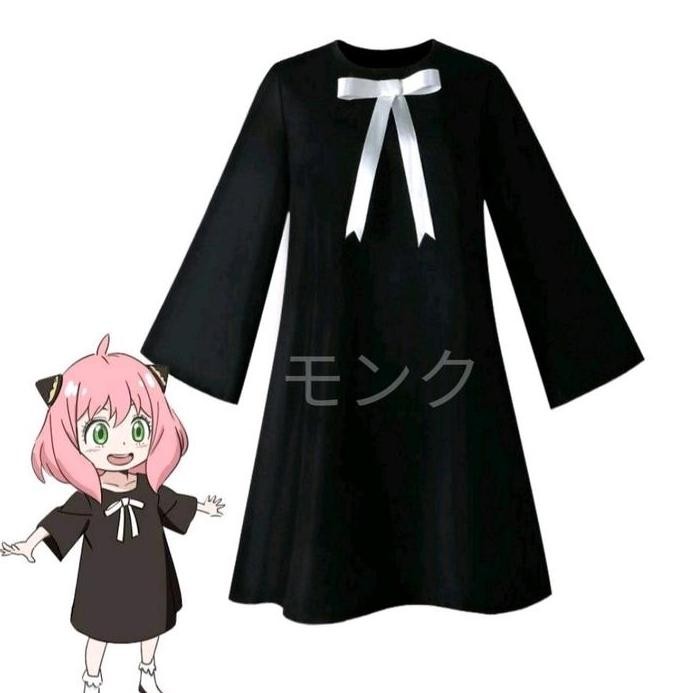 Ready  Anya Forger Anak Dewasa Costume Cosplay fashion Wanita Anime Japan Jubah