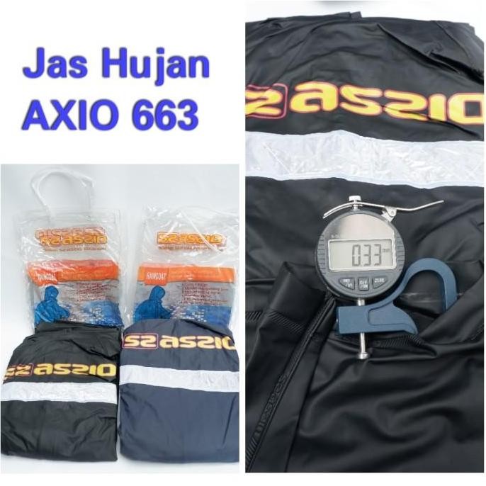 Jas Hujan Axio Karet 663 Original/Mantel Hujan Axio Rubber 663 Asli