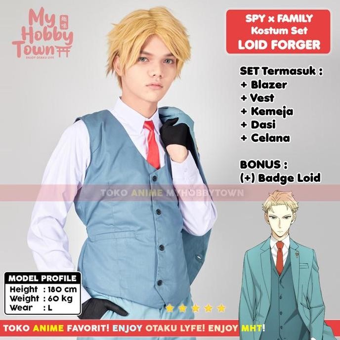 Ready  Kostum Cosplay Anime Spy X Family Loid Forger