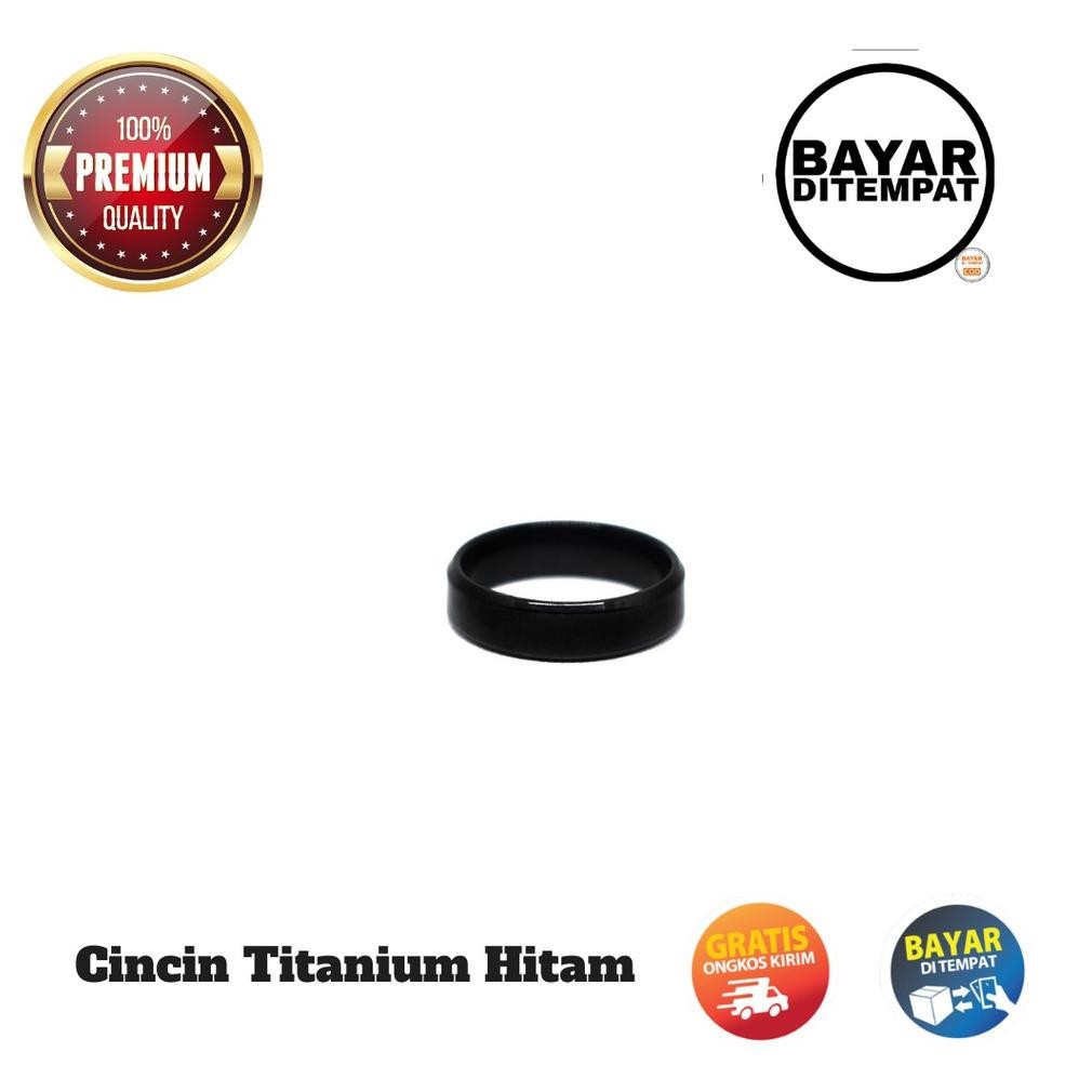 Smile Today Cincin Titanium Couple Pria Wanita Kapel Cople Coupel Sama Pacar Orion Black Stainless S