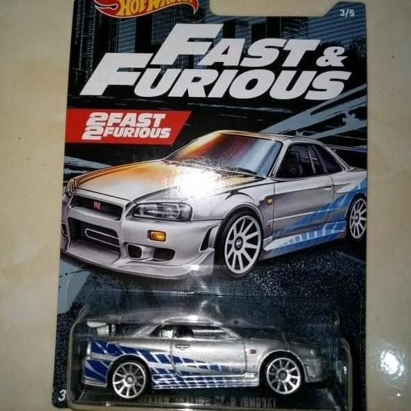 HOT WHEELS FAST & FURIOUS NISSAN SKYLINE R34 SILVER 2021